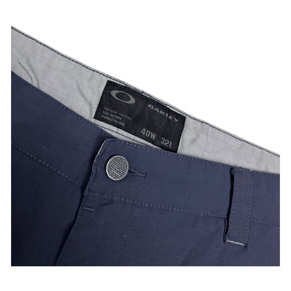 OAKLEY Gray Casual Lightweight Relaxed Designer Pants Mens 40x32 - Picture 3 of 6